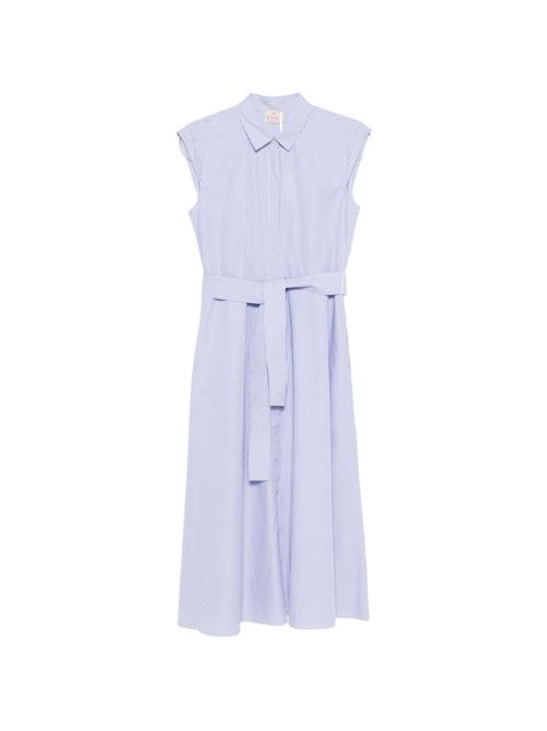 Abito donna Emme Marella lungo smanicato celeste e bianco EMME Marella | PESI026